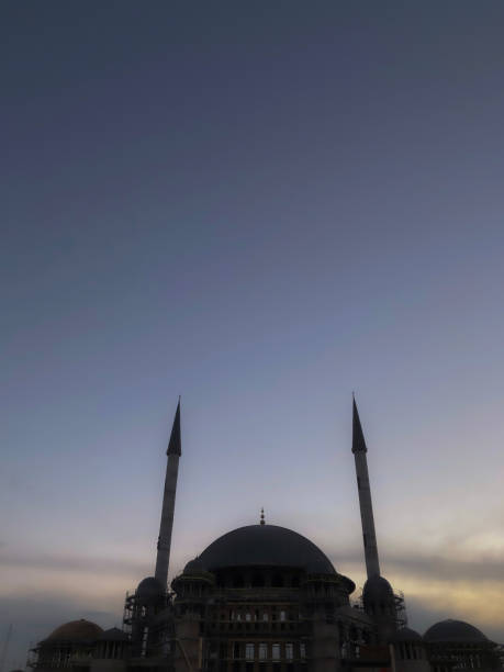 istock Istanbul / Turkey - 05 12 2019 : Taksim Mosque under construction 1264486503
