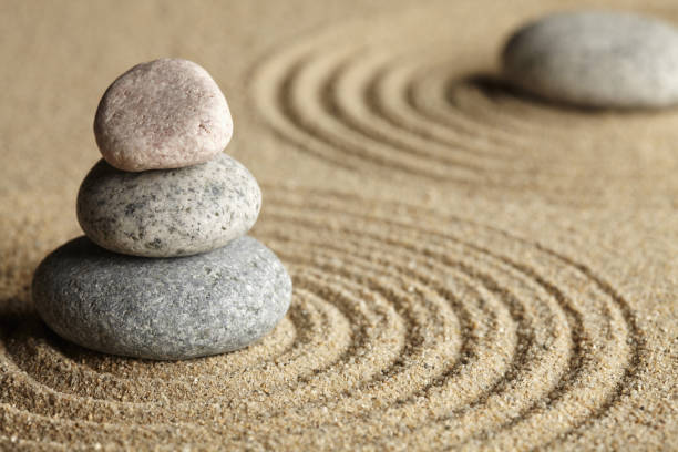 istock Zen stones in rock garden 1264486624