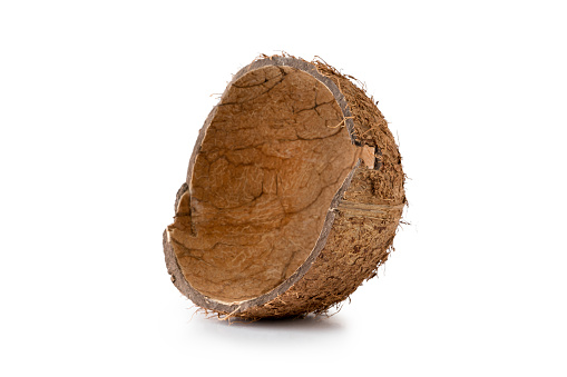 Coconut shell isolated on a white background