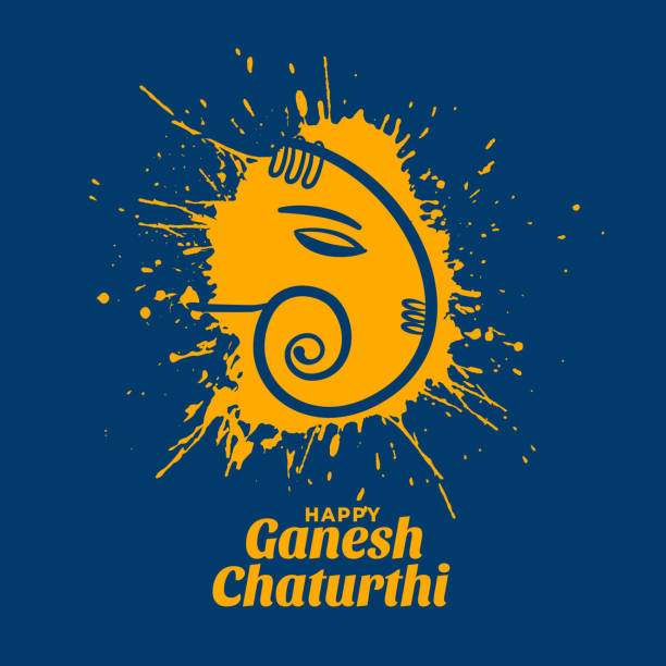creative ganesh chaturthi festival wishes card design creative ganesh chaturthi festival wishes card design 32330 stock illustrations