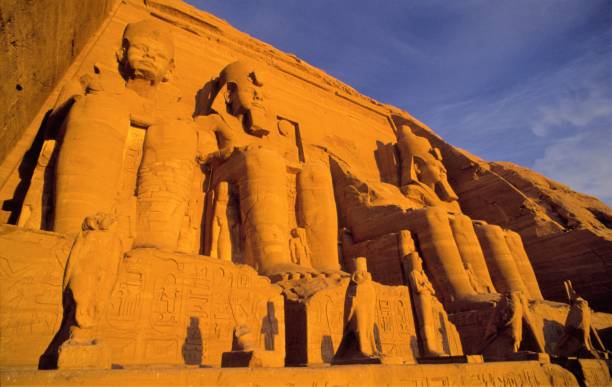 Egypt Abu Simbel at Sunset medinet habu stock pictures, royalty-free photos & images