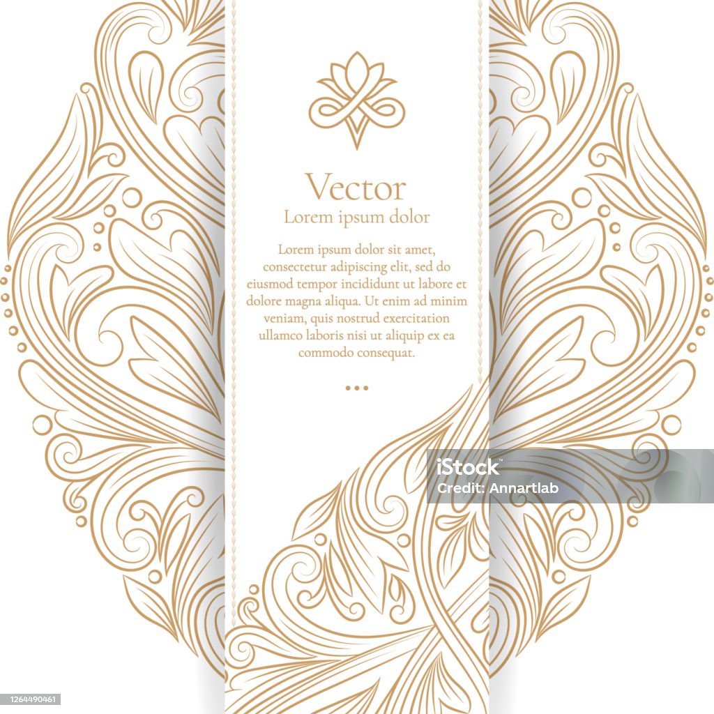 White Luxury Invitation Card Design Vintage Ornament Template Can Be Used  For Background And Wallpaper Elegant And Classic Vector Elements Great For  Decoration Stock Illustration - Download Image Now - iStock