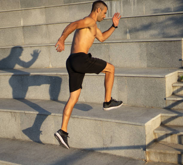 istock Outdoor workout at sunset 1264492489