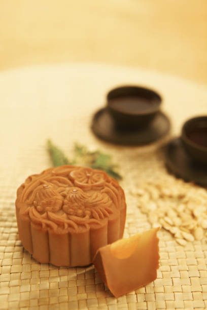 istock Close up image of mooncake 1264497768