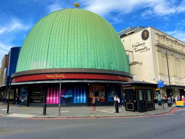 Madame Tussauds, London London, United Kingdom - August 4 2020: Madame Tussauds wax museum exterior street view british museum stock pictures, royalty-free photos & images