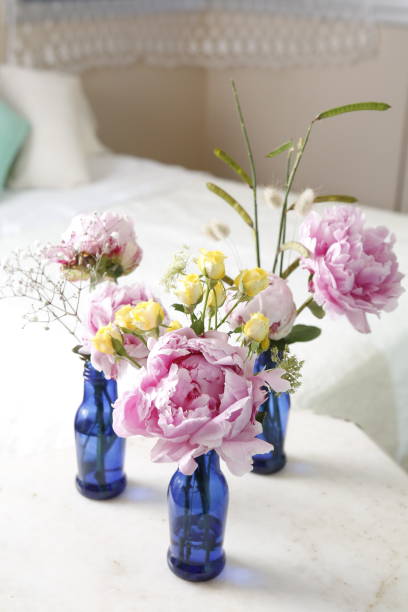 istock Peonies flower arrangement 1264508987
