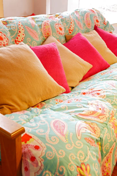 istock Close-up of colorful patterned armchair 1264510460