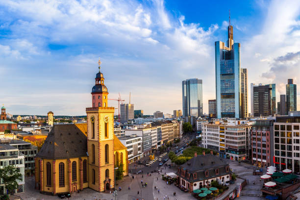 istock Aerial view of Frankfurt 1264513287