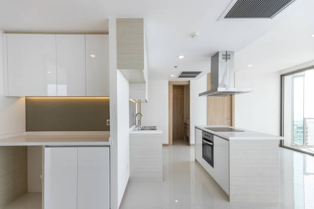 istock A clean white kitchen corner in the condo 1264515226