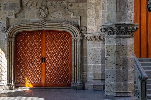 Religious Expiatorio Church Door on Guadalajara