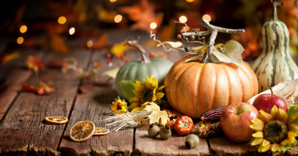 Autumn Pumpkin Background stock photo