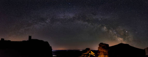 istock The Milky Way over the castle 1264535356