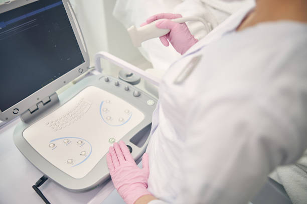 istock Focused photo on screen showing results of checkup 1264546206