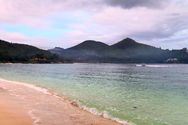 istock Sunny day beach view on the paradise islands Seychelles 1264551871