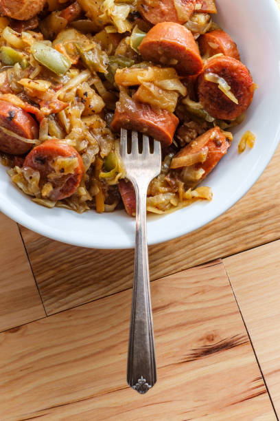 istock Polish Kielbasa Potatoes Onions and Peppers 1264552194