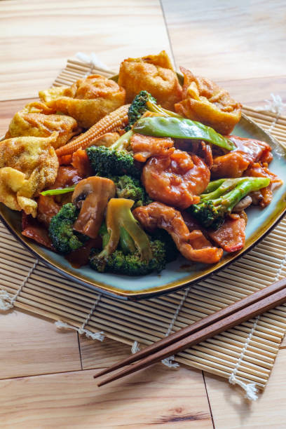 istock Chinese Subgum Wonton Dinner 1264553489
