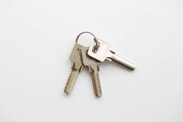 istock keys for lock or padlock on a white background. private security and safety concept. access symbol 1264555692