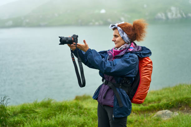 istock Nature photographer shooting in the highlands 1264557366