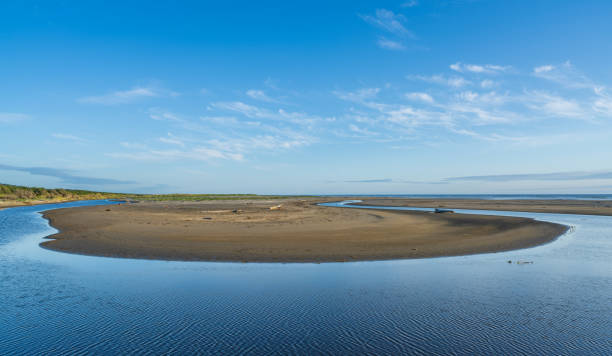 Sand, Surf, River and Ocean At Giffords Priday State Park