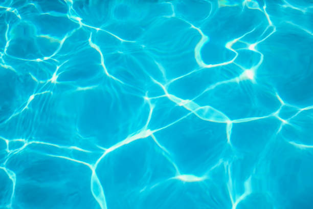 istock Swimming Pool water. Ripple Water. Sun Reflection background. 1264558058