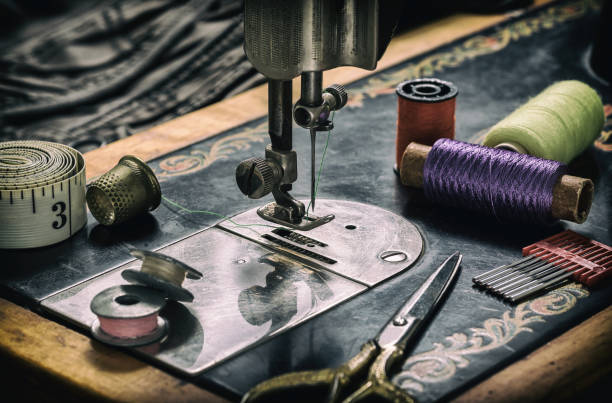 istock Closeup of a sewing machine 1264559248