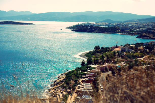 Aegean coast blue water