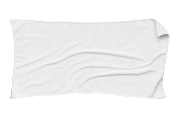 istock White beach towel isolated white background 1264579760