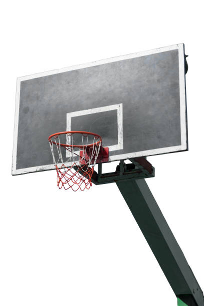 istock Basketball hoop isolated on white . 1264580801