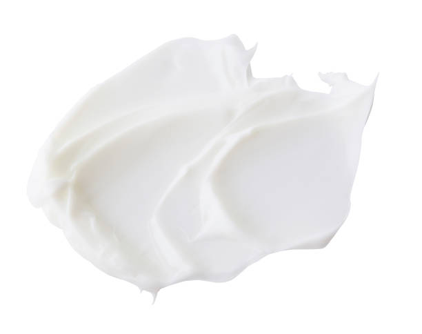istock Cosmetic cream in abstract shape on background 1264581154