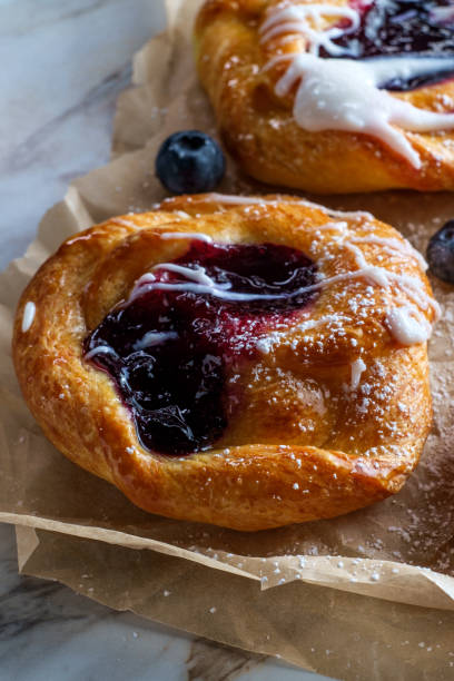 istock Blueberry Danish Snail Pastries 1264584261