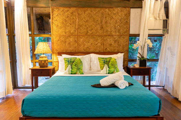 istock Bed in Traditional Filipino Hut 1264587542