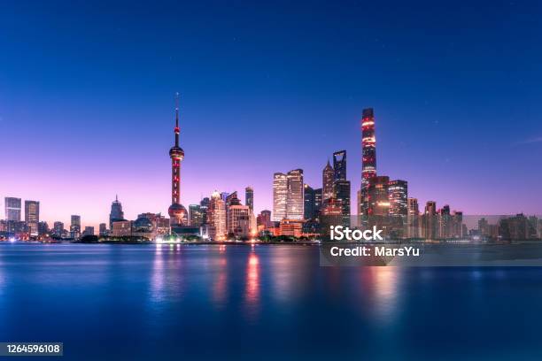 Panoramic Skyline Of Shanghai Stock Photo - Download Image Now - Shanghai, China - East Asia, Urban Skyline