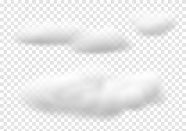 ilustrações de stock, clip art, desenhos animados e ícones de realistic white cloud vectors isolated on transparency background, cotton wool ep56 - clear sky sky sunny day isolated