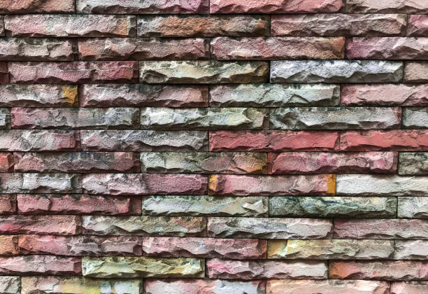 The old wall paper colorfull.