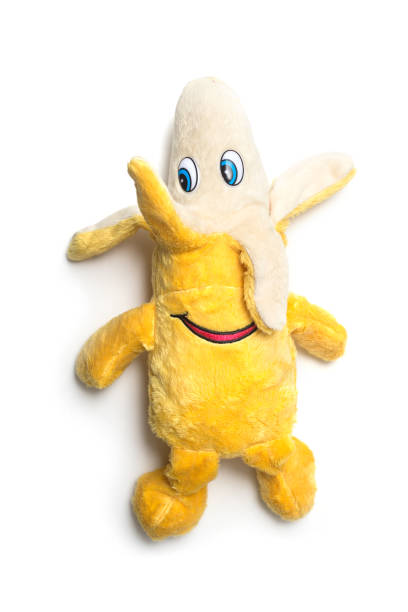 istock funny plush in shaped banana on white background 1264610605