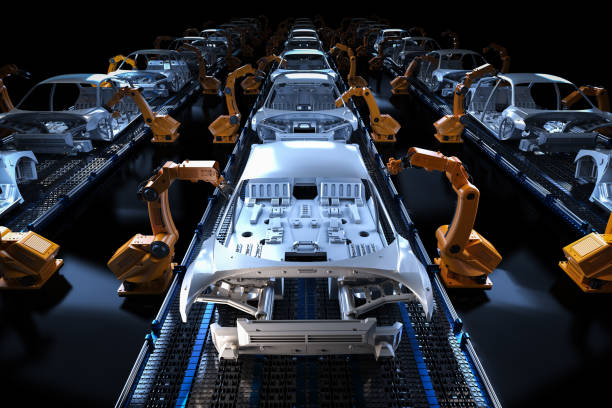 istock Automation aumobile factory 1264613609