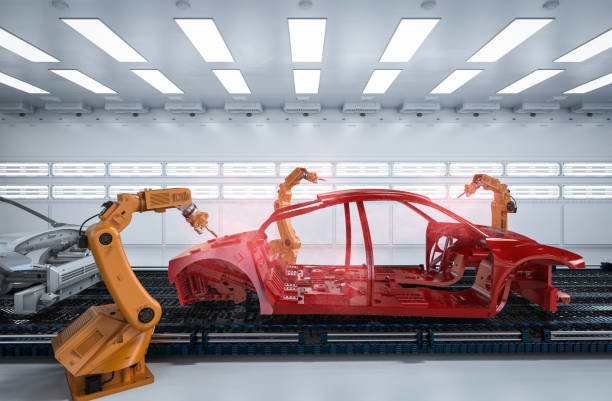 istock Automation aumobile factory 1264613610