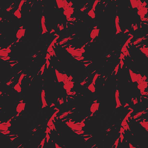 Red Camouflage Brush strokes Seamless Pattern Background Red camouflage brush strokes seamless pattern background for fashion prints, graphics, backgrounds and crafts red camouflage pattern stock illustrations