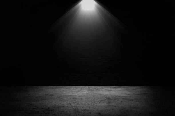 istock Concrete floor grunge texture background with spotlight. 1264622227