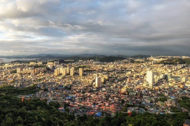 mokpo city sunset view