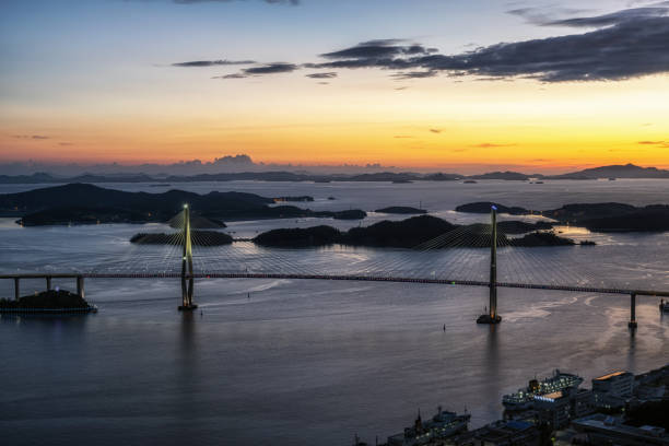 istock Mokpo Bridge after Sunset 1264623900