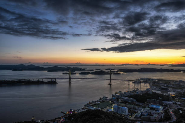 istock Mokpo Bridge after Sunset 1264623952