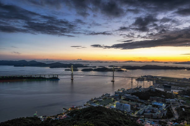 istock Mokpo Bridge after Sunset 1264625013