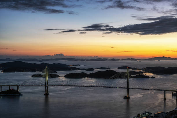 Mokpo Bridge after Sunset