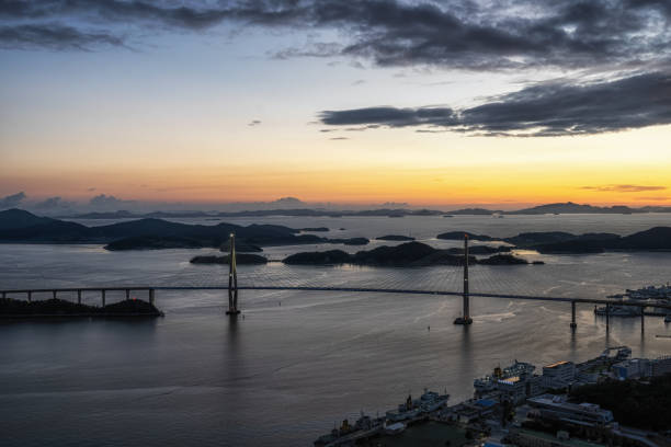 istock Mokpo Bridge after Sunset 1264625407