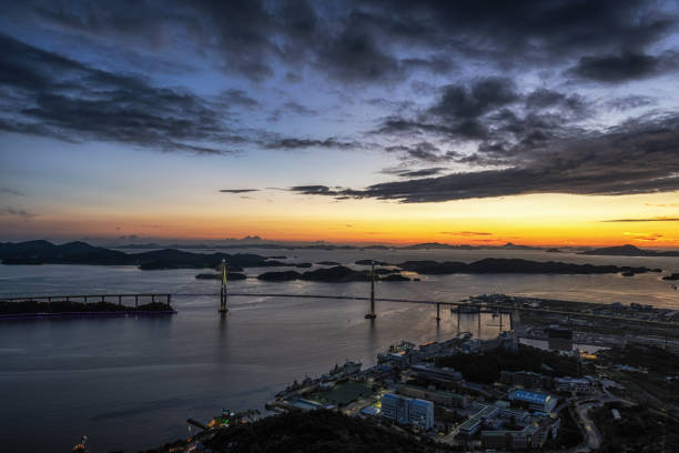 istock Mokpo Bridge after Sunset 1264625504