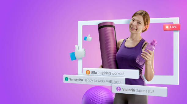 istock Female Vlogger Yoga 1264634654