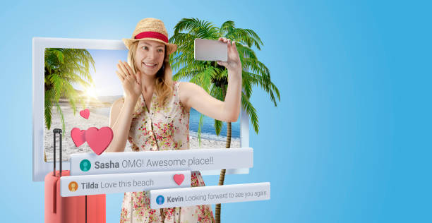 istock Female Vlogger Travel 1264634655