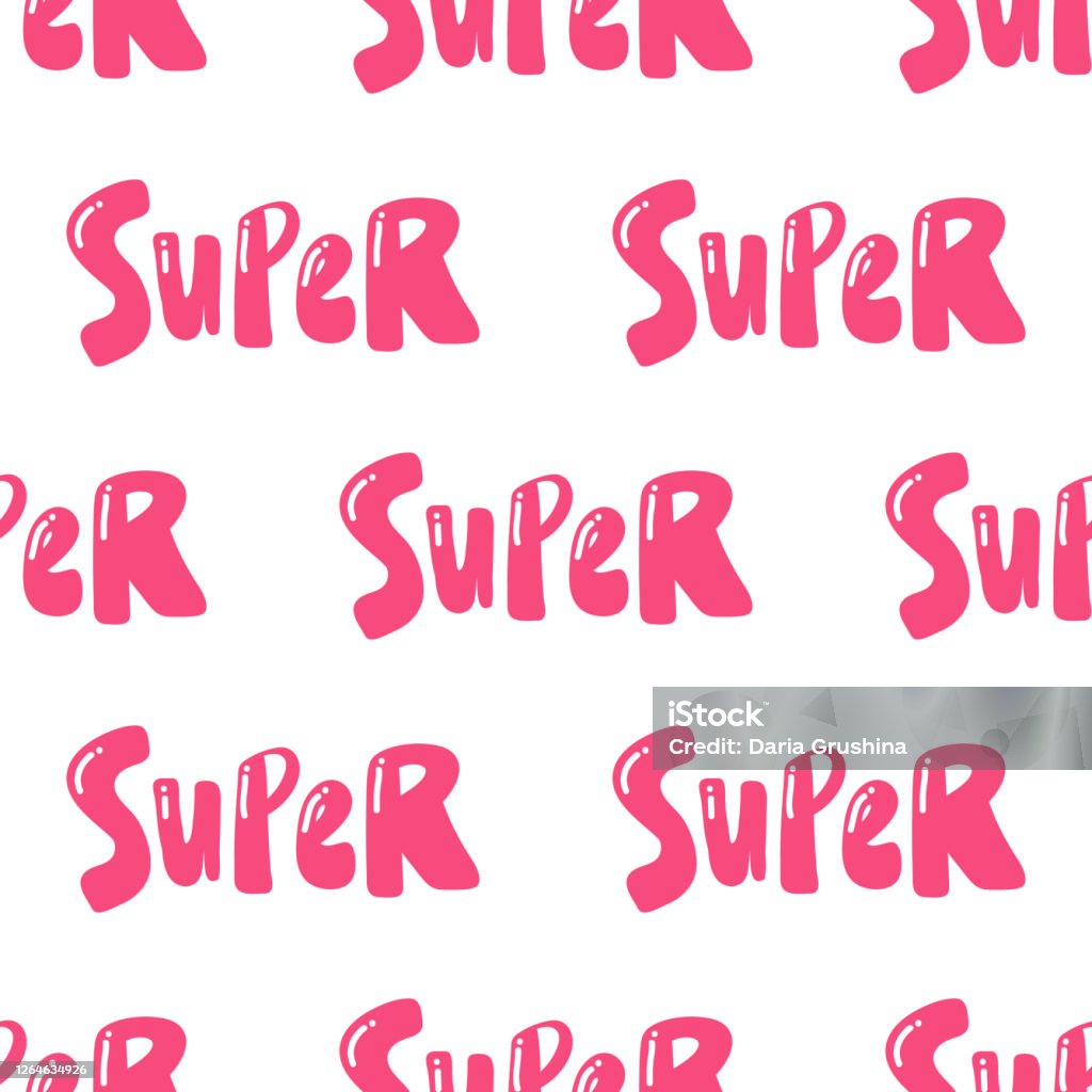 Super Pattern Super Vector Seamless Pattern With Calligraphy Hand Drawn Text Good For ...