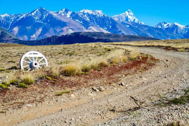 Aguas Negras road. Border crossing between Chile and Argentina at 4750 meters above sea level
